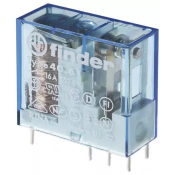 Finder 40.61.9.018.4000 Relé de potência 16A SPDT 18V DC montagem PCB