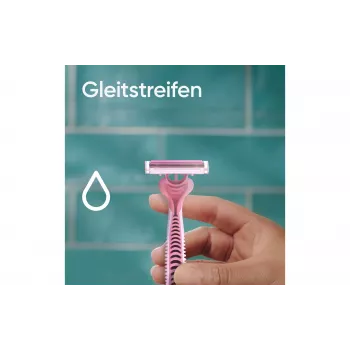 Gillette Simply Venus 3 Máquina de barbear descartável para mulher, 3 lâminas, faixa MoistureRich, 6 unidades 8006540826997