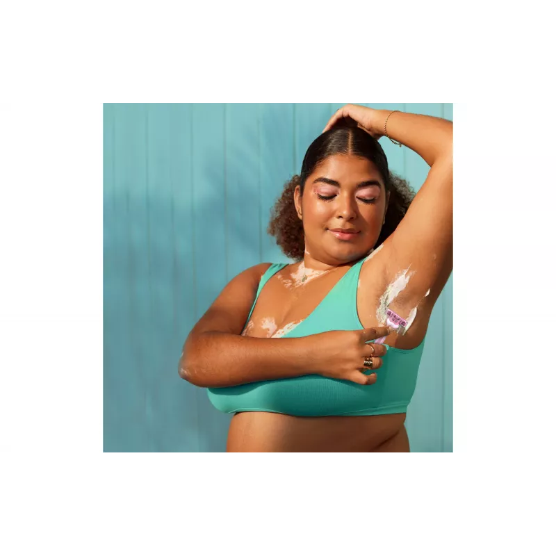 Gillette Simply Venus 3 Máquina de barbear descartável para mulher, 3 lâminas, faixa MoistureRich, 6 unidades 8006540826997