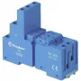 Finder 94.03 Base de terminais de parafuso azul para relés das séries 55.33/55.34 e 85, 11 polos, montagem em calha DIN/painel, 10 A, 250 V AC