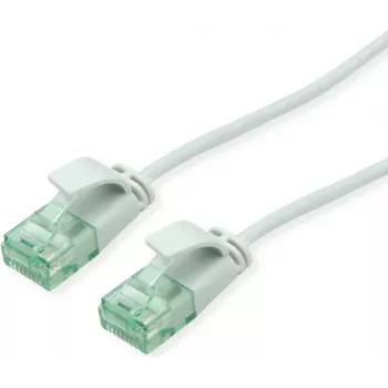 ROLINE RM Cabo de rede UTP Cat.6A/Class EA SLIM cinzento 0,3m 21.45.3401