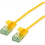 ROLINE RM Cabo de rede UTP Cat.6A Class EA Slim amarelo 0,3m 21.45.3421