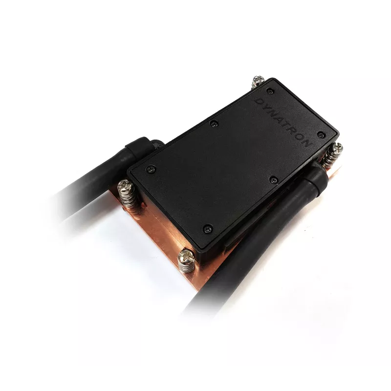 Dynatron L36 1U Refrigerador líquido ativo para CPU AMD SP6/TR5, 300W TDP, placa de cobre, ventoinha de rolamento duplo de 40mm, 10000 rpm