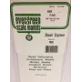 Evergreen placa de poliestireno 300 mm x 150 mm x 0,13 mm, branco, pack de 3 (9009)