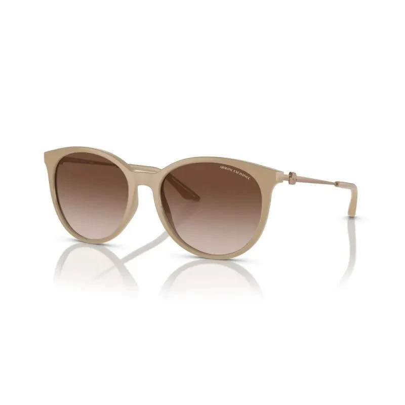Armani Exchange óculos de sol mulher retangulares AX4140S 834213 Havana castanho gradiente 55/17/140 mm