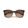 Óculos de sol de mulher Armani Exchange AX4151S, armação Havana castanha, lentes degradê castanhas, 55mm AX4151S821313