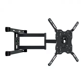 Suporte de parede TV Full-Motion Vivanco para ecrãs de 32-65 polegadas até 45 kg, VESA 200x200 a 600x400, preto VVTVFMOR65INCH45KG