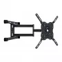 Suporte de parede TV Full-Motion Vivanco para ecrãs de 32-65 polegadas até 45 kg, VESA 200x200 a 600x400, preto VVTVFMOR65INCH45KG