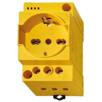 Tomada Finder para quadro elétrico 7U.00.8.230.0002 amarelo