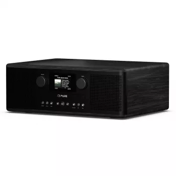 Rádio internet Pure Classic C-D6i com DAB+ e FM, preto/preto freixo 254587