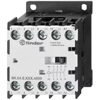 Mini-contator industrial Finder 4kW bobina 230V AC (6K.04.8.230.4309)