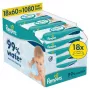 Pampers Aqua Toalhetes húmidos para bebés, 18 embalagens, 1080 un.
