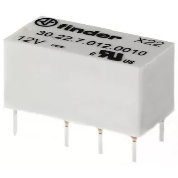 Finder Relé miniaturizado para PCB 30.22.7.012.0020 DPDT 2A 12V DC