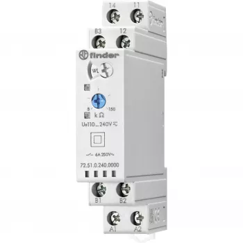 Finder 72.51.0.240.0000 Relé de monitorização de tensão, 240 V AC, 2 CO, calha DIN