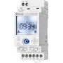 Finder 12A200240000 Interruptor horário astronómico digital, 2 canais, programas diário/semanal/astro/feriado/impulso, calha DIN, 230 V AC, 16 A