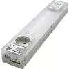 Finder Luminária LED para quadro elétrico com tomada Schuko, 6W, 1000lm, 4000K, branco/transparente, 360mm 7L.55.8.230.4200