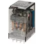 Finder 55.14.9.012.0000 Relé industrial, bobina 12 V DC, 4 comutadores, 7 A