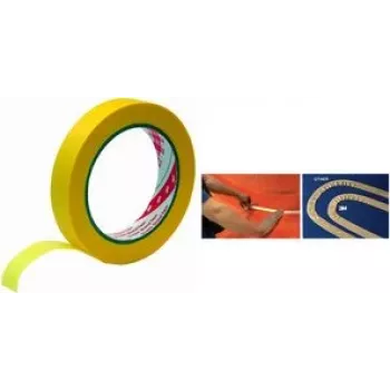 3M 244 Fita de proteção dourada para pintores, 36 mm x 50 m, extra fina 0,08 mm, adesivo acrílico, bordos de pintura nítidos, interior/exterior, 1 rolo 2443650