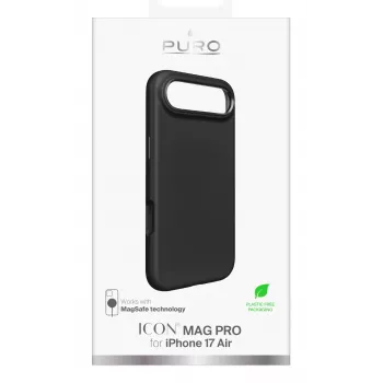 Capa PURO Icon para Apple iPhone 17 Air 6,6 polegadas preto compatível com MagSafe