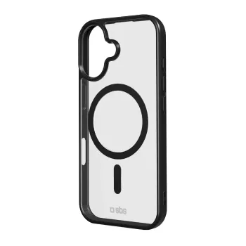 Capa SBS Apple iPhone 17 transparente preto compatível com MagSafe TEMAGCOLIP1763K