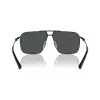 Óculos de sol retangulares de homem Armani Exchange AX2050S609980 preto mate/cinzento escuro 60mm