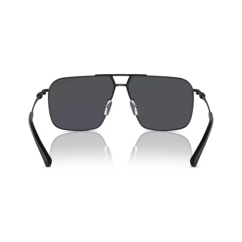 Óculos de sol retangulares de homem Armani Exchange AX2050S609980 preto mate/cinzento escuro 60mm
