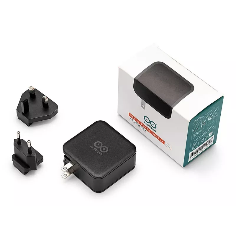 Fonte de alimentação USB-C Arduino TPX00242 45W (9A, fichas substituíveis)