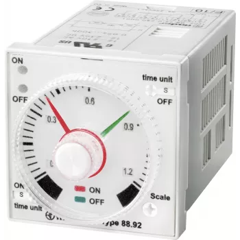 Relé temporizador multifunções FINDER 88.92.0.240.0000, 240 V AC, 2 inversores, 16 A, calha DIN