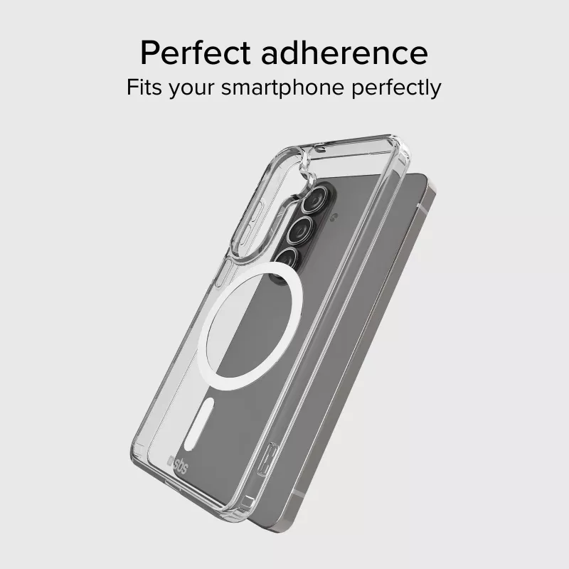 Capa SBS Light Mag para Samsung Galaxy S26 Plus, compatível com MagSafe, transparente