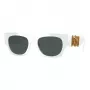 Óculos de sol cat-eye de mulher Versace VE4479U31487, armação preta, lentes cinzentas, 52mm