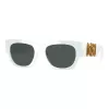 Óculos de sol cat-eye de mulher Versace VE4479U31487, armação preta, lentes cinzentas, 52mm