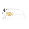Óculos de sol cat-eye de mulher Versace VE4479U31487, armação preta, lentes cinzentas, 52mm