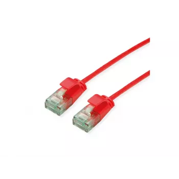 Cabo de rede UTP ROLINE RM Cat.6A Class EA Slim vermelho 3m 21.45.3416