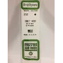 Vareta redonda de poliestireno Evergreen 212 2 mm x 350 mm, 6 unidades