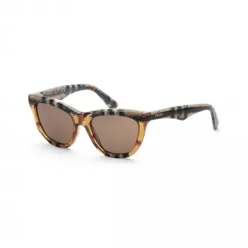 Óculos de sol de mulher Burberry BE4435F414673, armação castanho-escuro Havana, lentes castanhas degradê, 53/18/140 mm