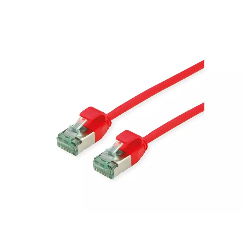 Cabo de rede U/FTP ROLINE RM Cat.6A Class EA Slim vermelho 2m 21.45.3315