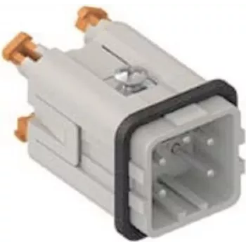 Módulo macho ILME CKSHM04 SQUICH 4P+PE 10A 400V contactos prateados tamanho 21.21