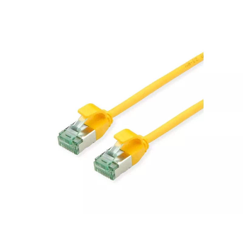 Cabo de rede U/FTP ROLINE RM Cat.6A Class EA SLIM amarelo 2m 21.45.3325
