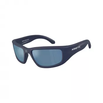 Óculos de sol retangulares de homem Arnette AN4358 275922, armação preto mate, lentes cinzentas, 58mm