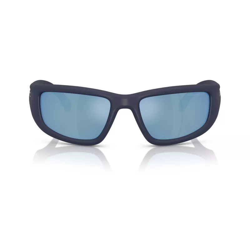 Óculos de sol retangulares de homem Arnette AN4358 275922, armação preto mate, lentes cinzentas, 58mm