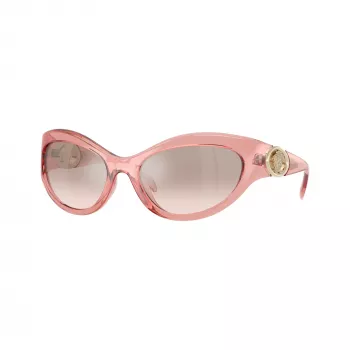 Óculos de sol de mulher Versace VE4485 – armação Havana castanho, lentes castanhas degradê, 59mm VE4485-53228Z