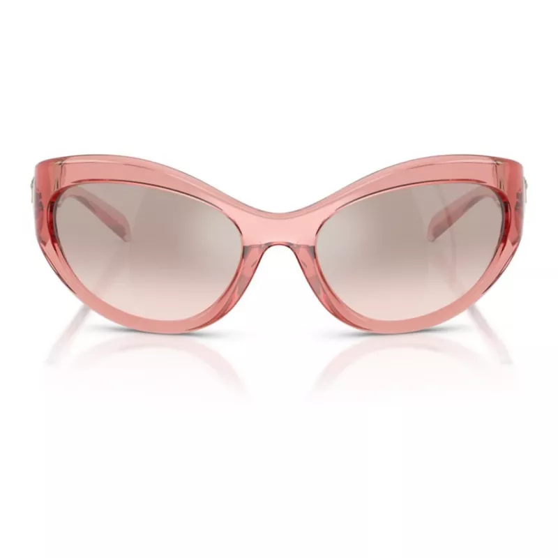 Óculos de sol de mulher Versace VE4485 – armação Havana castanho, lentes castanhas degradê, 59mm VE4485-53228Z