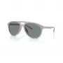Óculos de sol retangulares de homem Armani Exchange AX4156SU83788, armação preto mate, lentes cinzento-escuro, 59-17-145
