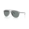 Óculos de sol retangulares de homem Armani Exchange AX4156SU83788, armação preto mate, lentes cinzento-escuro, 59-17-145