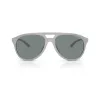 Óculos de sol retangulares de homem Armani Exchange AX4156SU83788, armação preto mate, lentes cinzento-escuro, 59-17-145