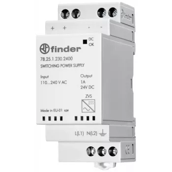 Fonte de alimentação para calha DIN Finder 78.25.1.230.2400 24 V DC 1 A 25 W