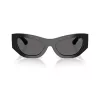 Óculos de sol de mulher Burberry BE4450U300187, armação preto brilhante, lentes cinzento-escuro, 54mm