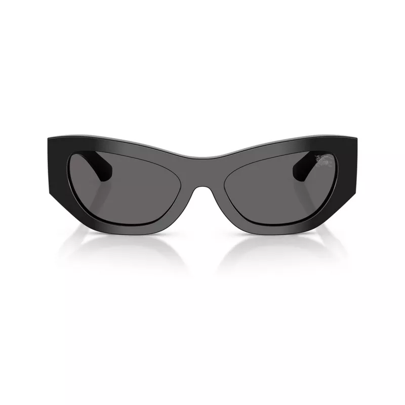 Óculos de sol de mulher Burberry BE4450U300187, armação preto brilhante, lentes cinzento-escuro, 54mm