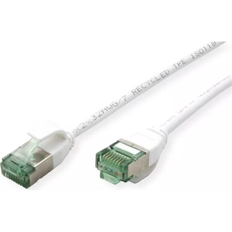 Cabo de rede U/FTP ROLINE RM Cat.6A Class EA Slim branco 1m 21.45.3363