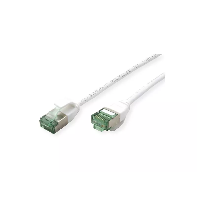 Cabo de rede U/FTP ROLINE RM Cat.6A Class EA Slim branco 1m 21.45.3363
